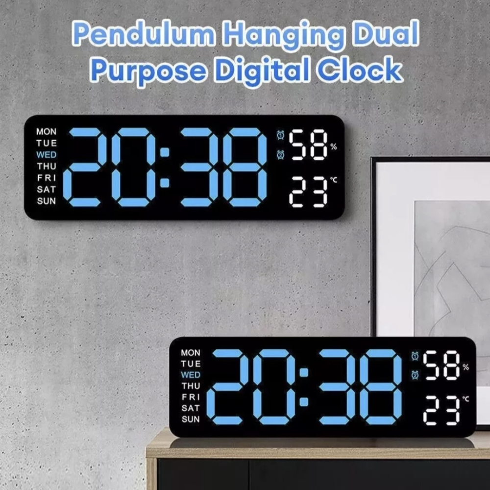 Desk or hanging digital clock/ calender/ temperature